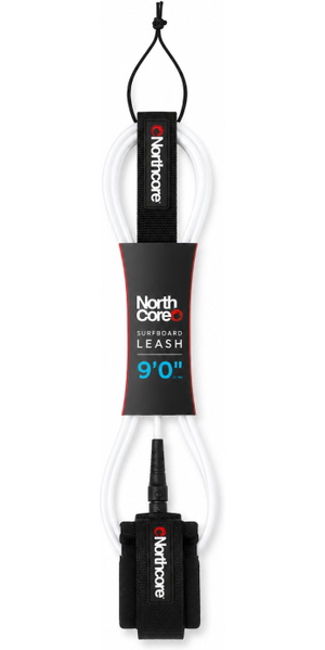 2026 Northcore 9FT Surfboard Leash NOCO57A - White